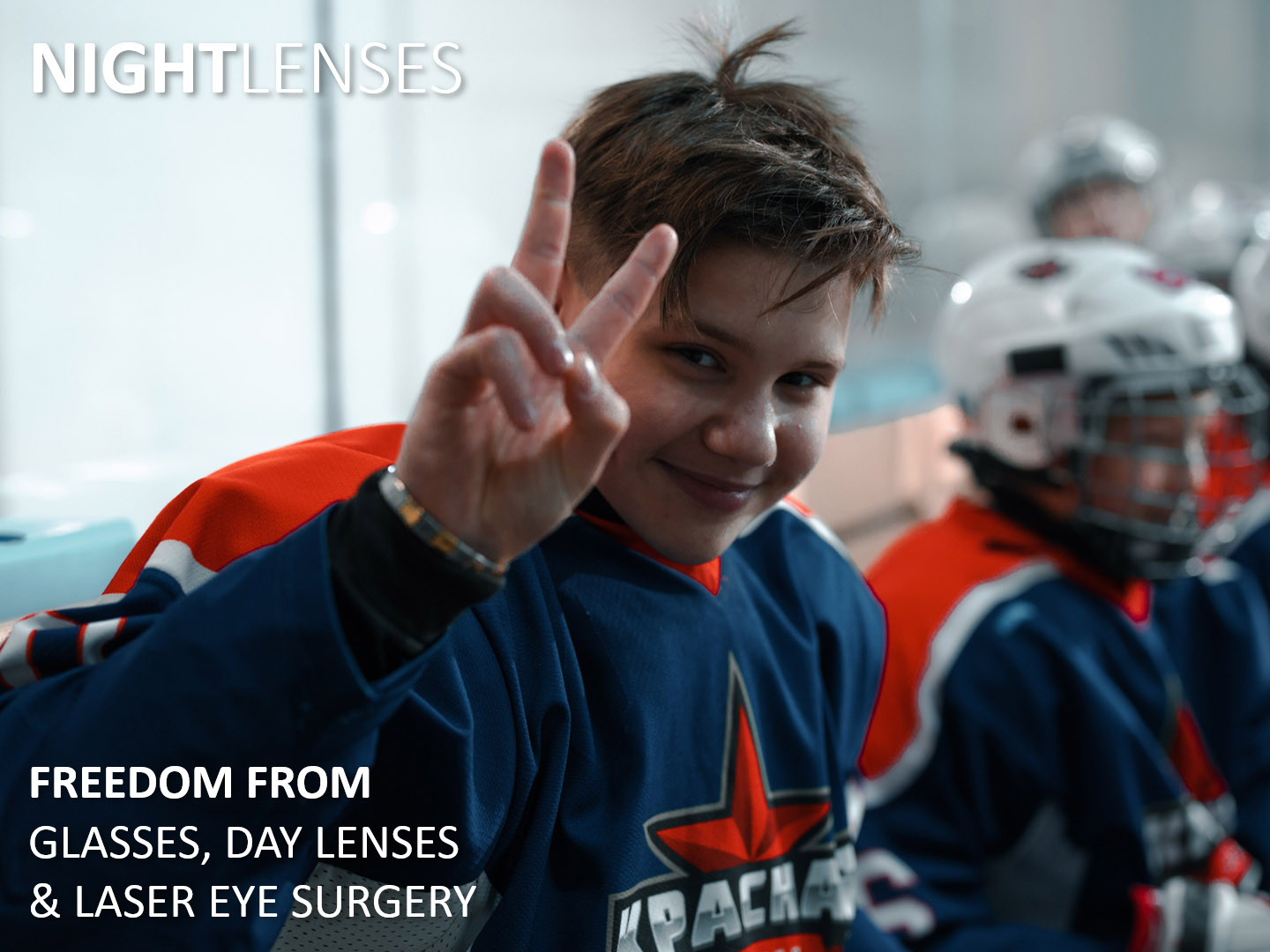Night lenses - orthokeratology - orthok - sleep contact lens - ice hockey contact-lenses-for-golf