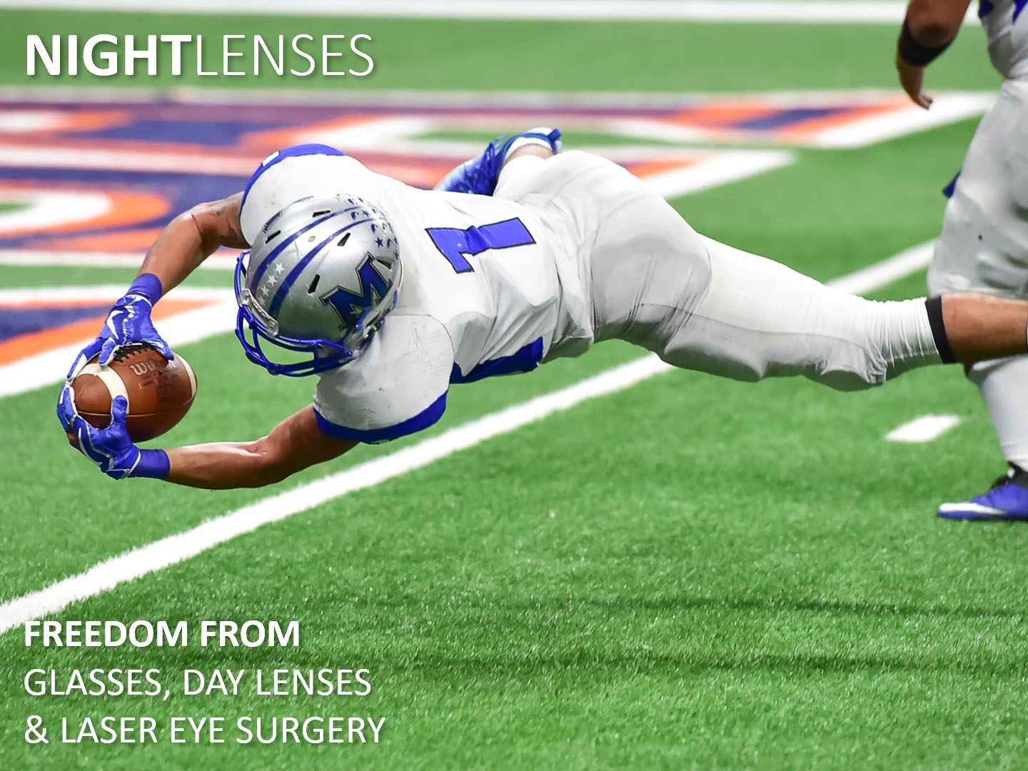 Night lenses - orthokeratology - orthok - sleep contact lens - american football contact-lenses-for-golf