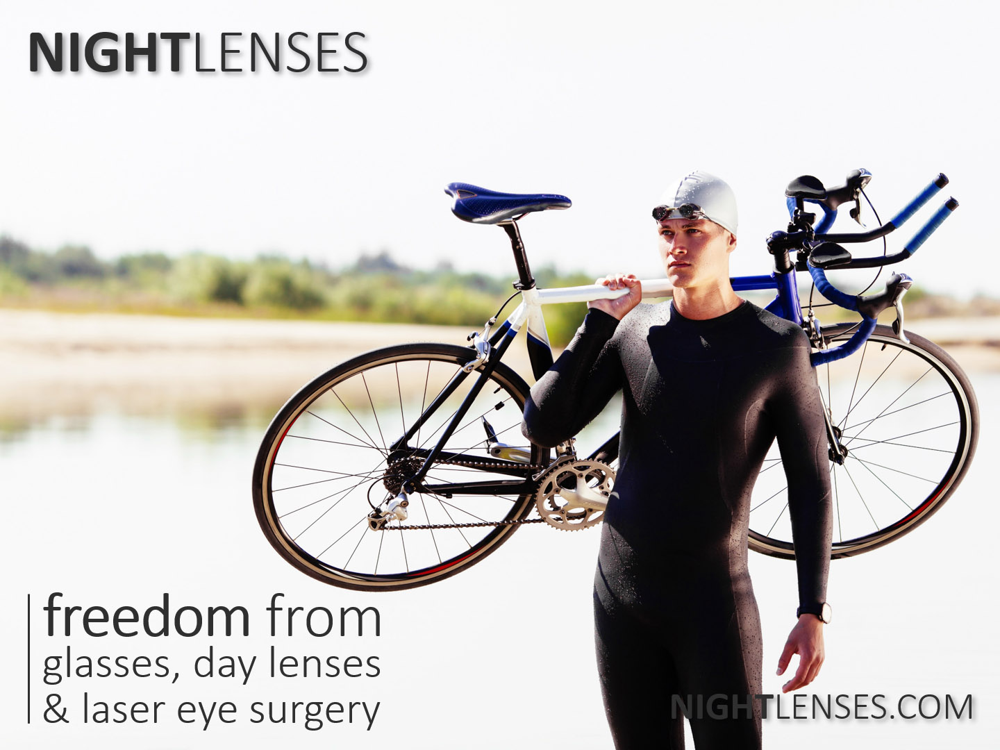 Night lenses - orthokeratology ortho-k sleep contact lens - freedom - triathlon 1